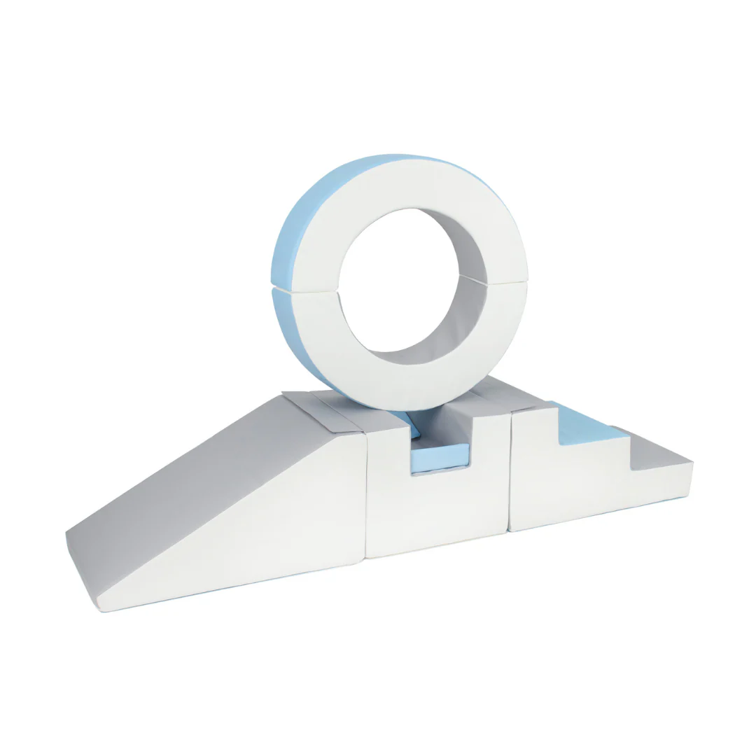 Hoop Step and Slide - Blue, Grey & White - Image 3