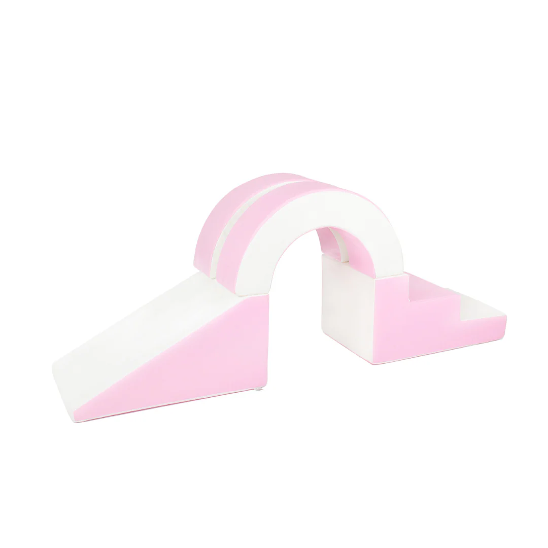 Hoop Step and Slide - Pastel Pink & White - Image 3