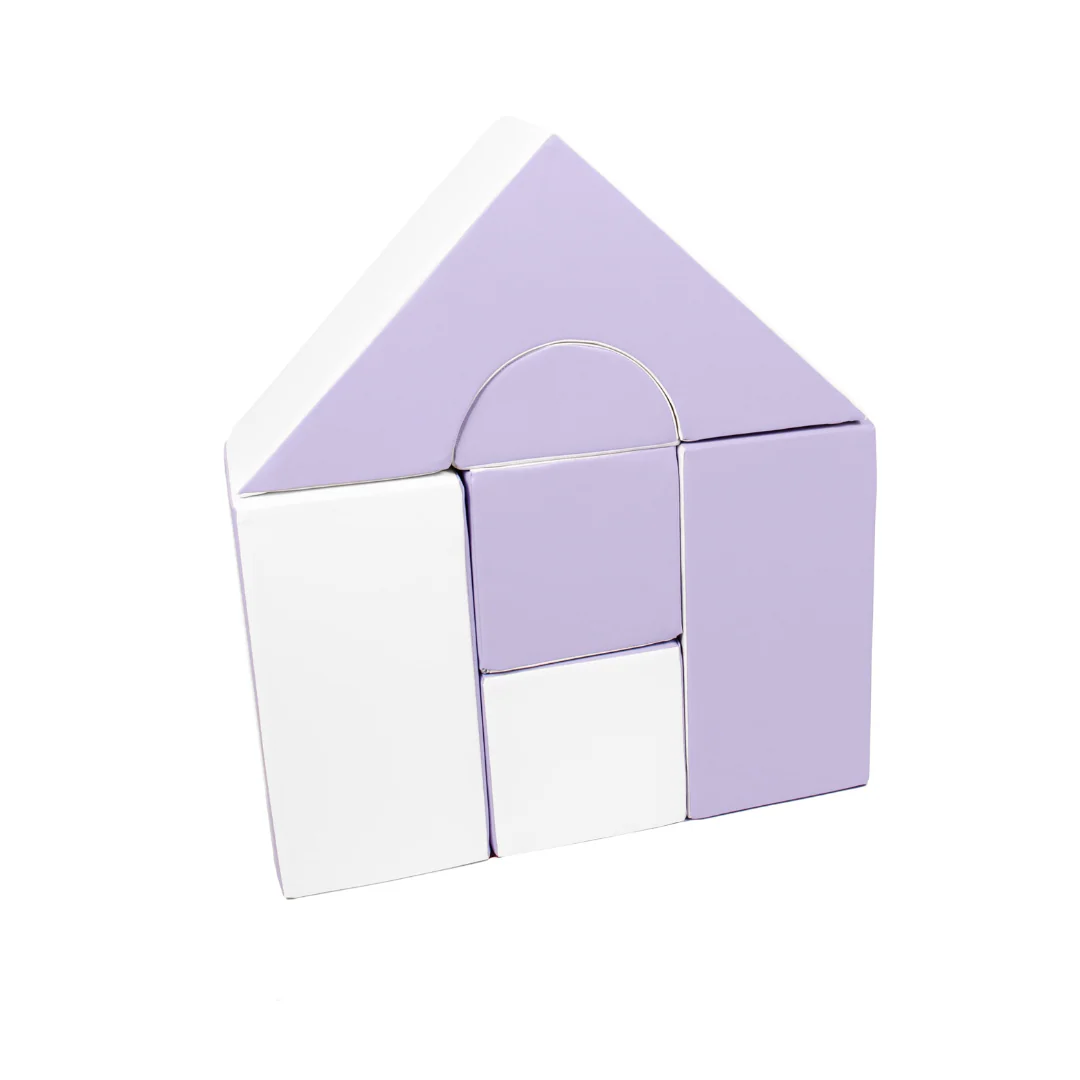 Midi Castle Block Sets - Lilac & White - Image 2